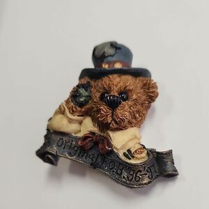 Vintage Boyd's Bears Wear Original FOB 1996-97 Resin Brooch Pin Friend Of Bears